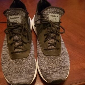 Reebok Black and Gray Sneakers